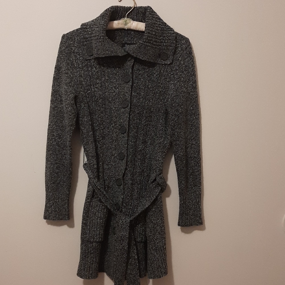 Dalia Charcoal Knit Cardigan Size Small